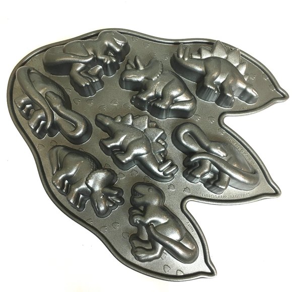 NORDIC WARE Dinosaur Muffin Cupcake Pan EUC - Picture 2 of 12